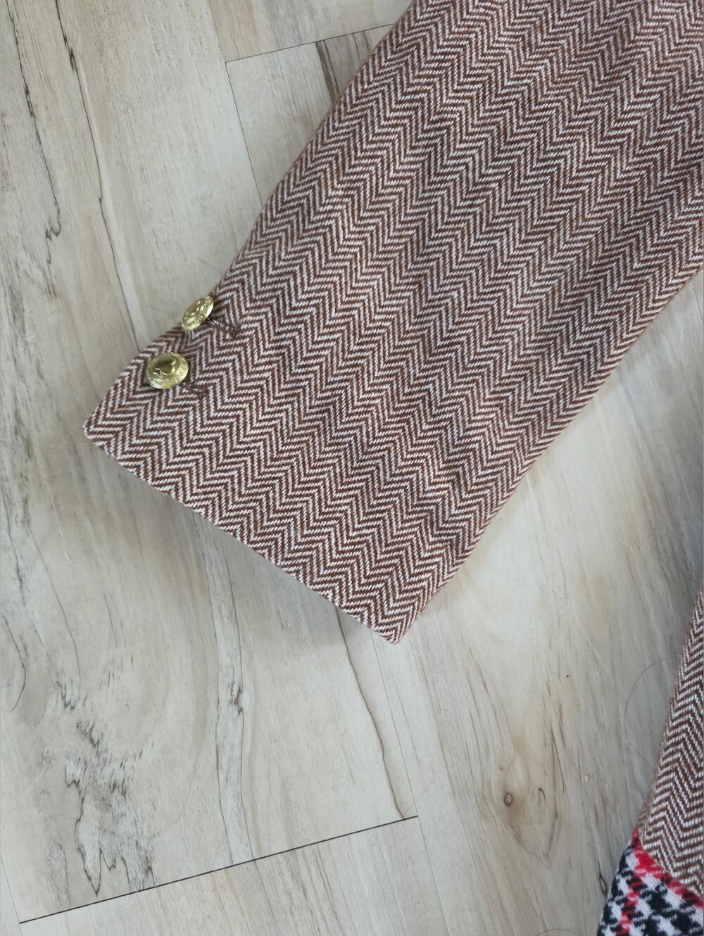 Rowing Blazers Tan and Multicolor Plaid Sport Jacket Suit XXL Wool Blend - Picture 7 of 13